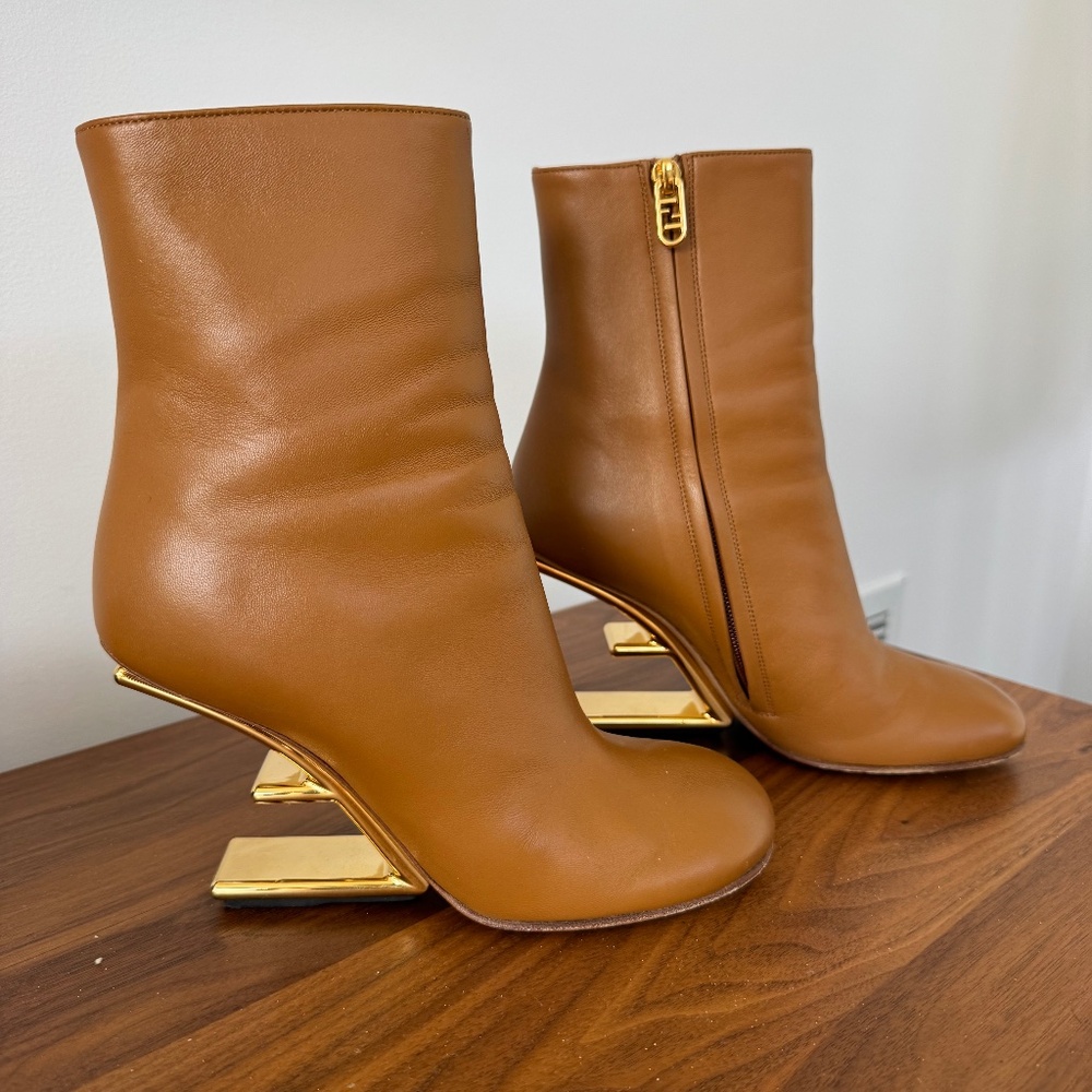 Fendi First FF Carmel Napa Booties